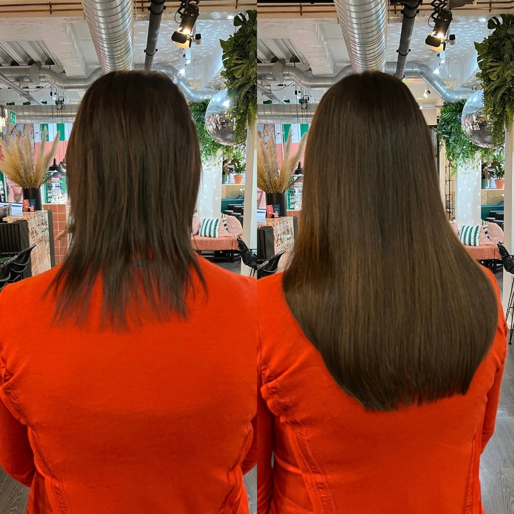 thinning hair extension transformation