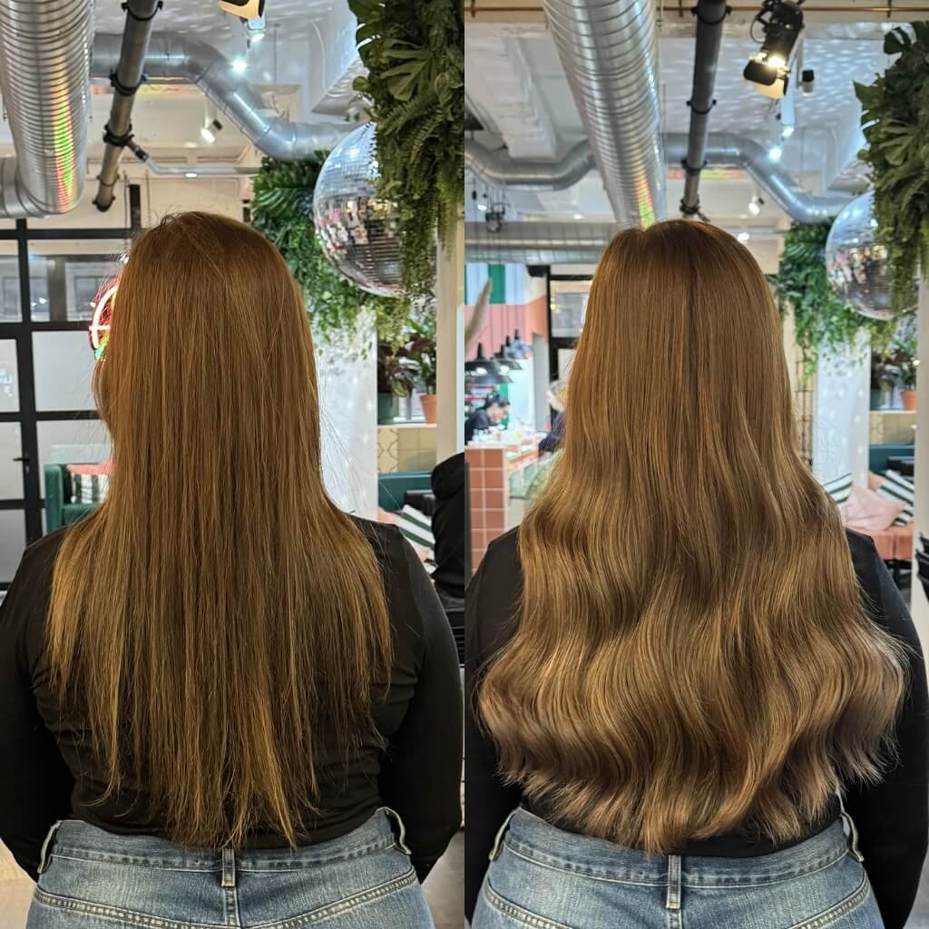 hair-extensions-before-after-105 colour matched hair extensions before and after