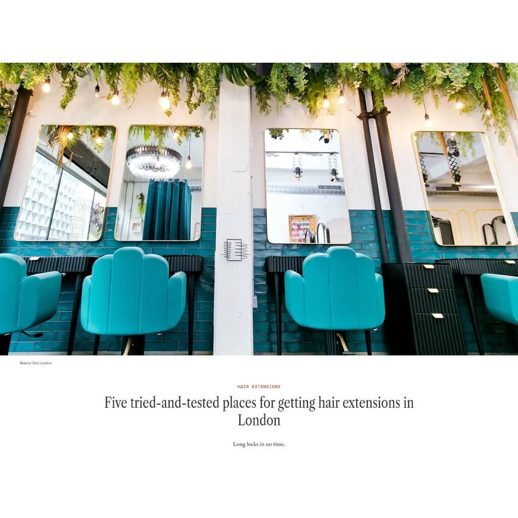 Glamour magazine tried and tested hair extensions