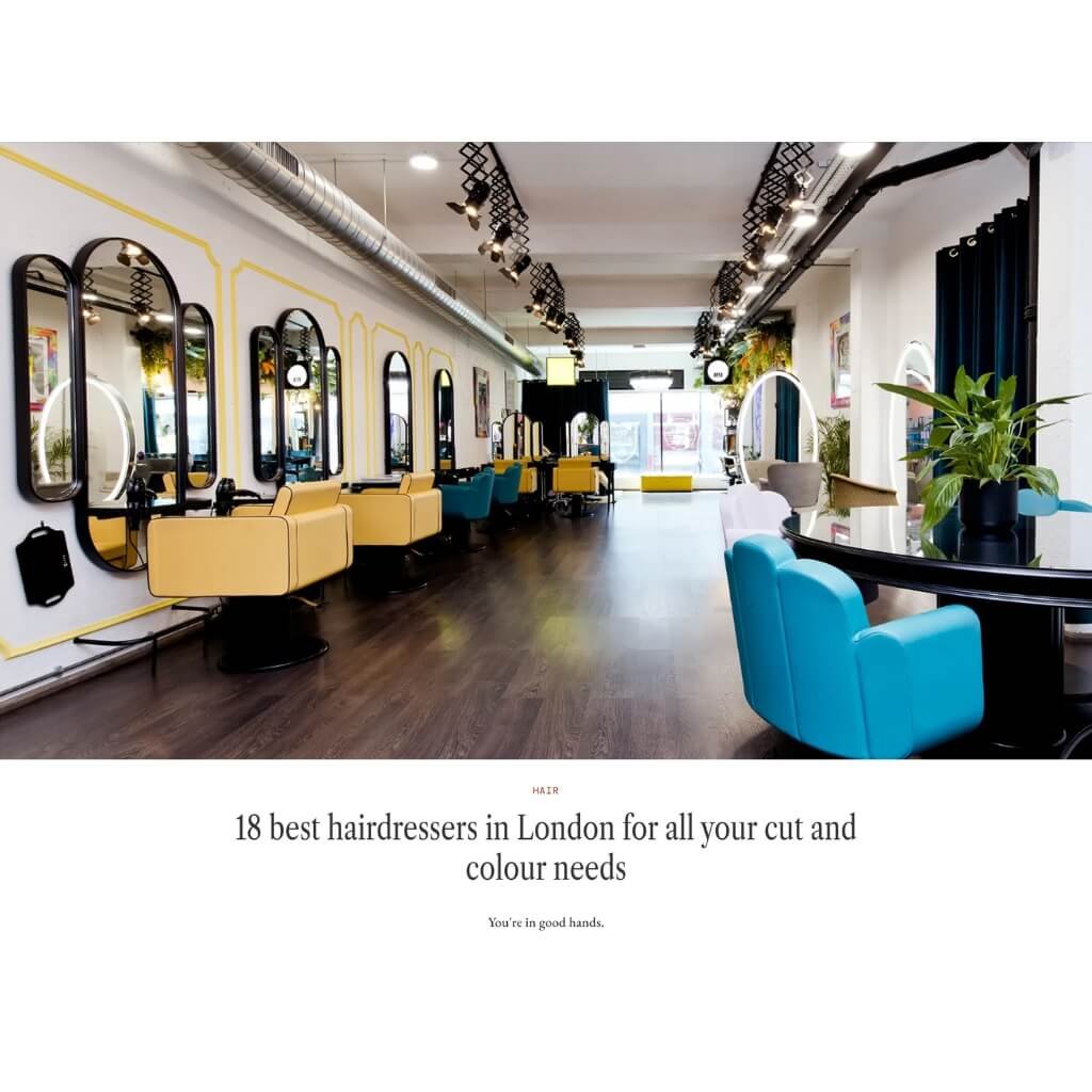 Glamour magazine 18 best hairdressers in London