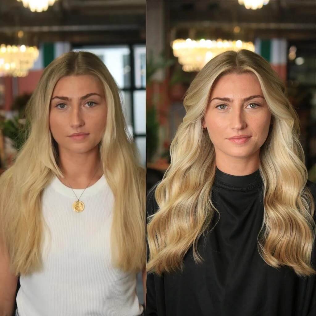 hair colour before after