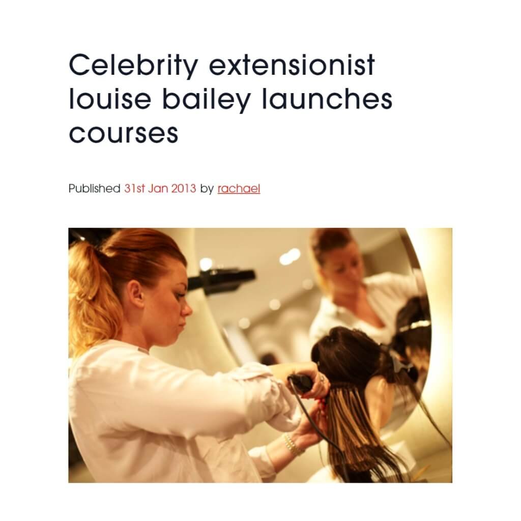 Hairdressers Journal Louise Bailey Launches Courses