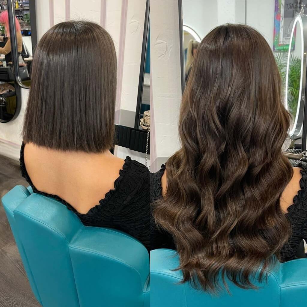 hair-extensions-before-after-121 Hair Extensions short to long transformation