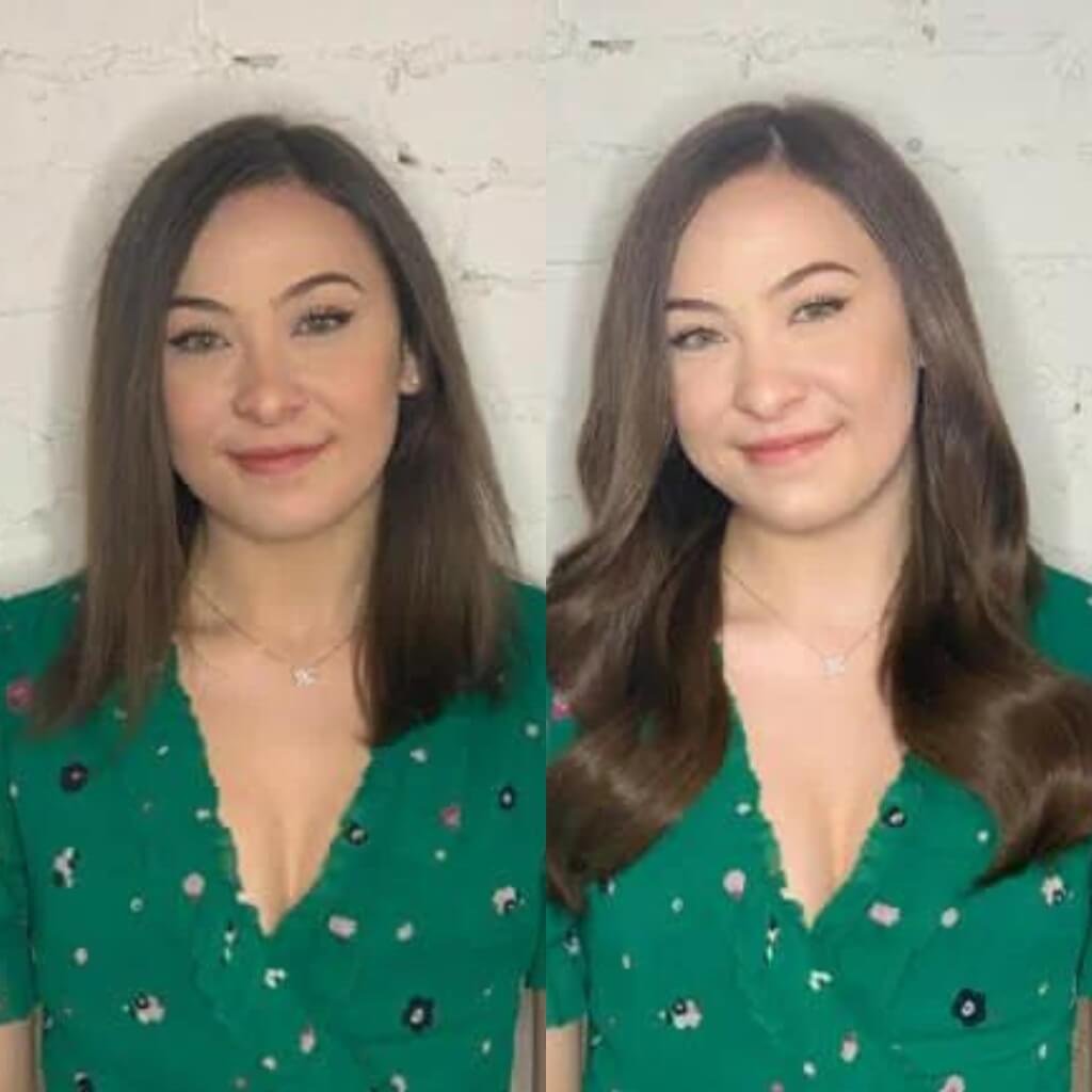 hair extensions before and after