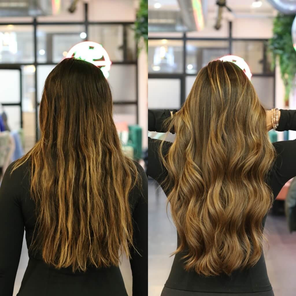 Balayage Hair Colour Before and After