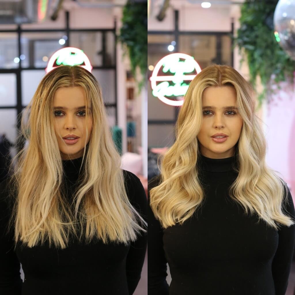 Blonde hair colour correction