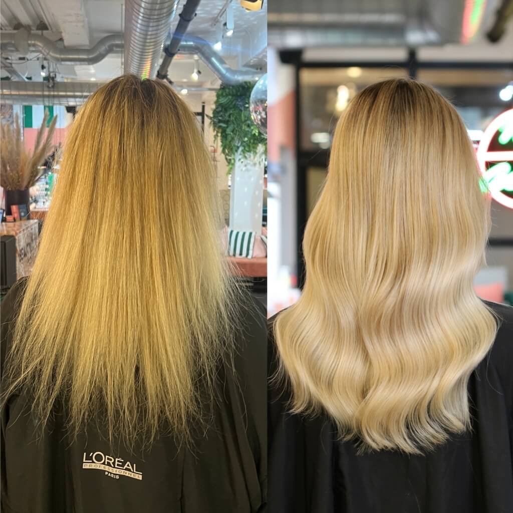 Hair Colour Before and After
