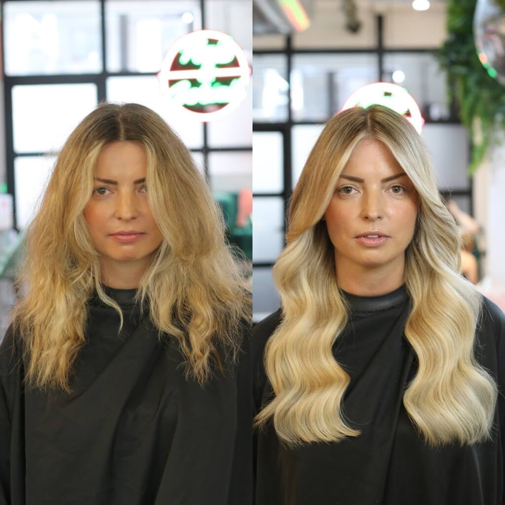 Hair Colour and Extensions transformation