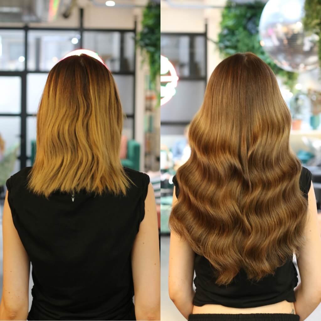 Hair extensions and colour transformation