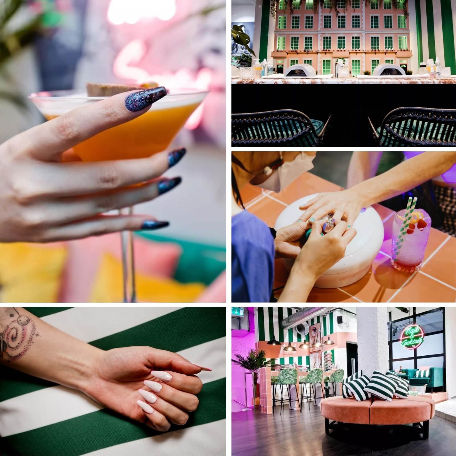 Paint Nails London interior collage