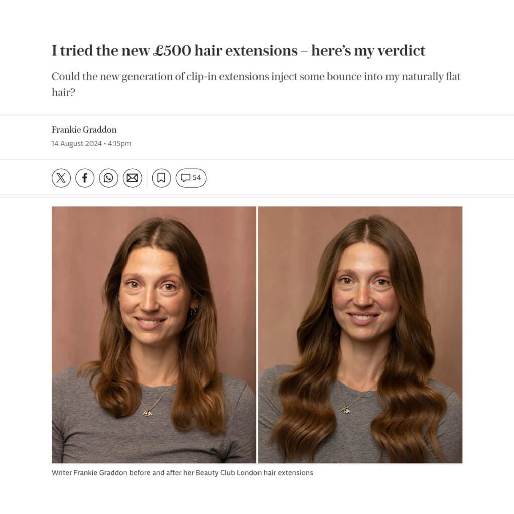 The Telegraph Clip-in hair extensions