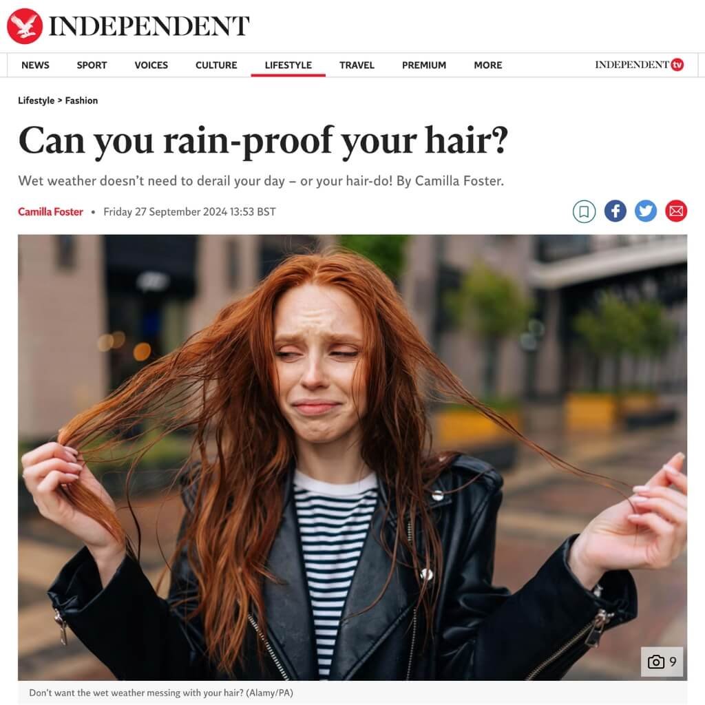 The Independent can you rain proof your hair?